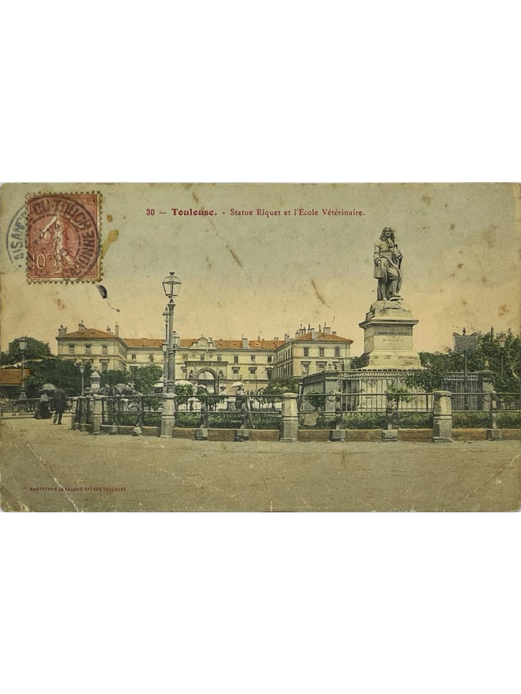 Recto de la carte postale