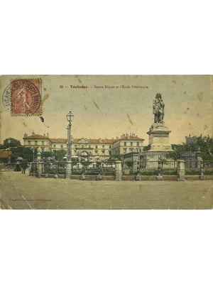 Toulouse – Statue Riquet et École vétérinaire – CPA n°30 Labouche Frères