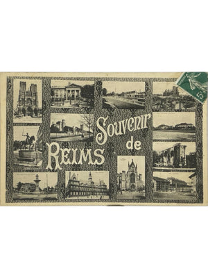 CPA Reims – Souvenir multivues, monuments de la ville