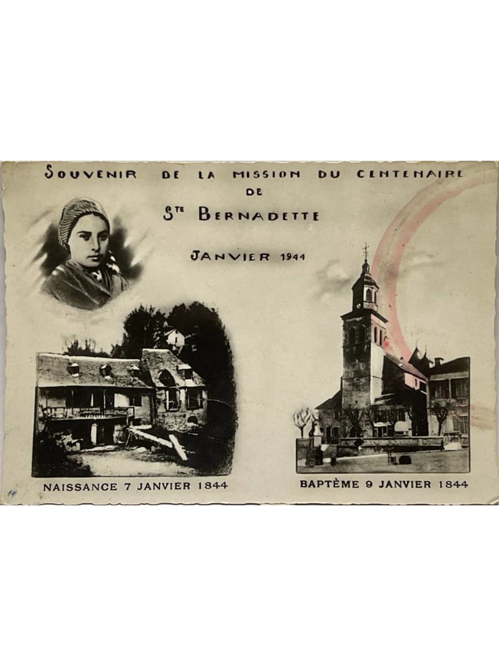Recto de la carte postale