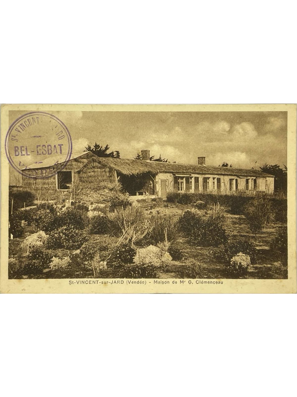 Recto de la carte postale