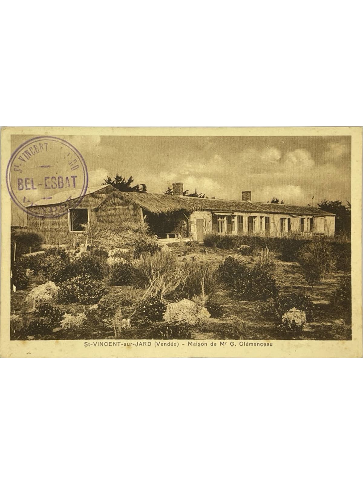 Recto de la carte postale