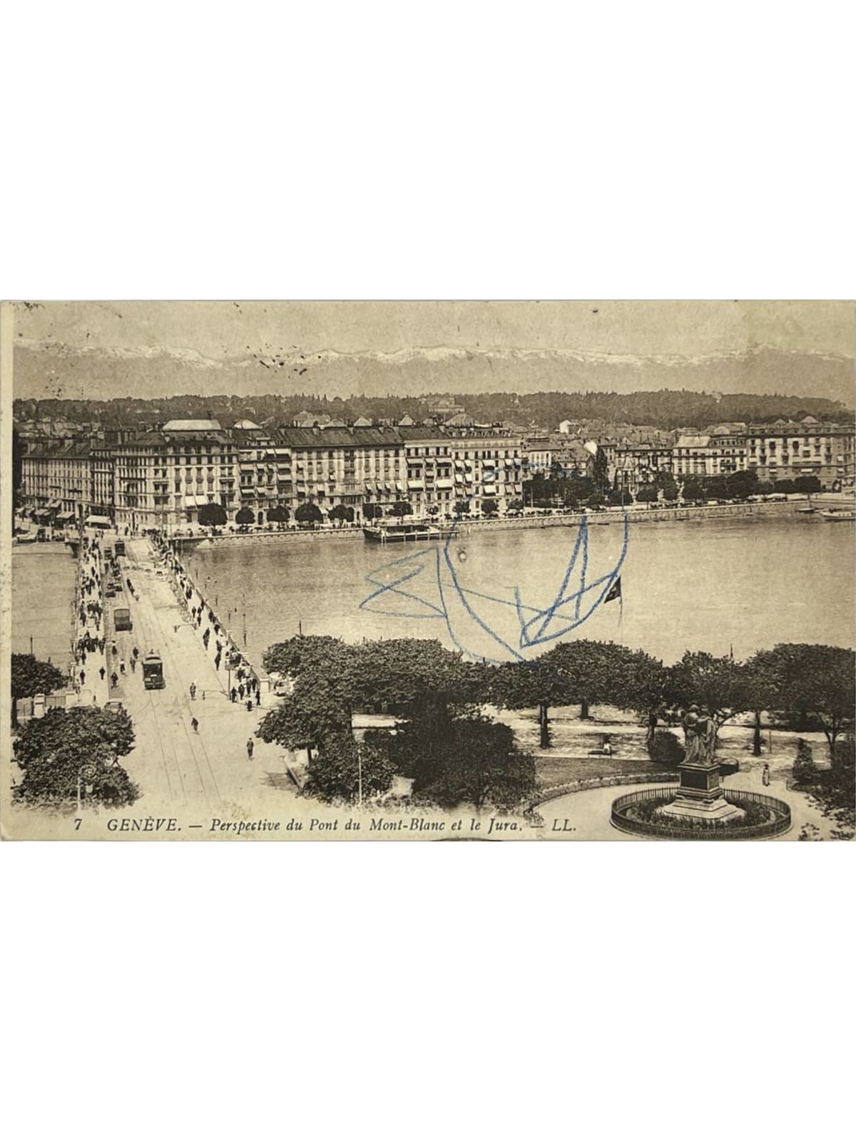 Recto de la carte postale