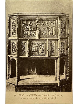 Paris – Musée de Cluny – Dressoir français du XVIe siècle – CPA n° 41