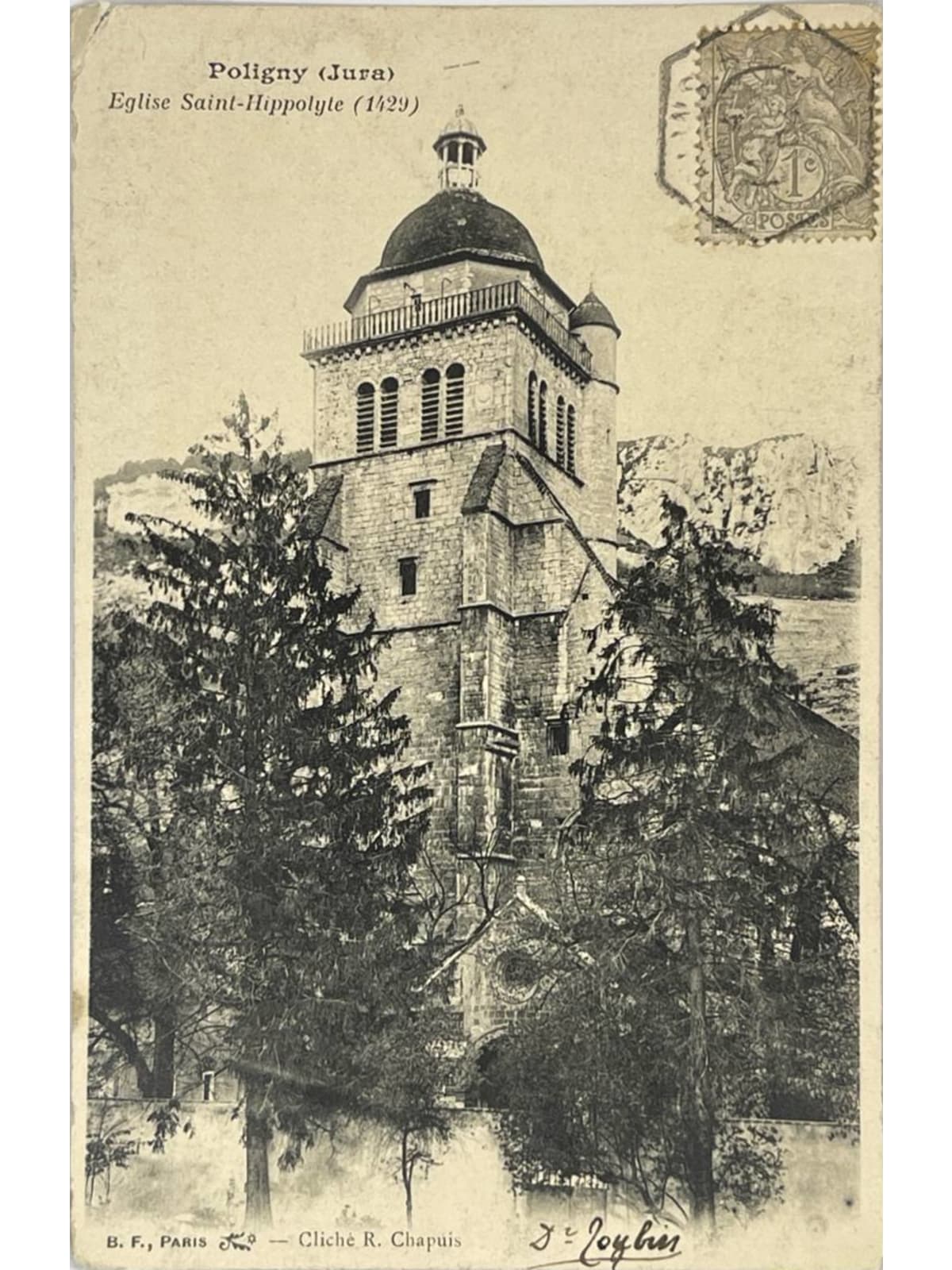 Recto de la carte postale