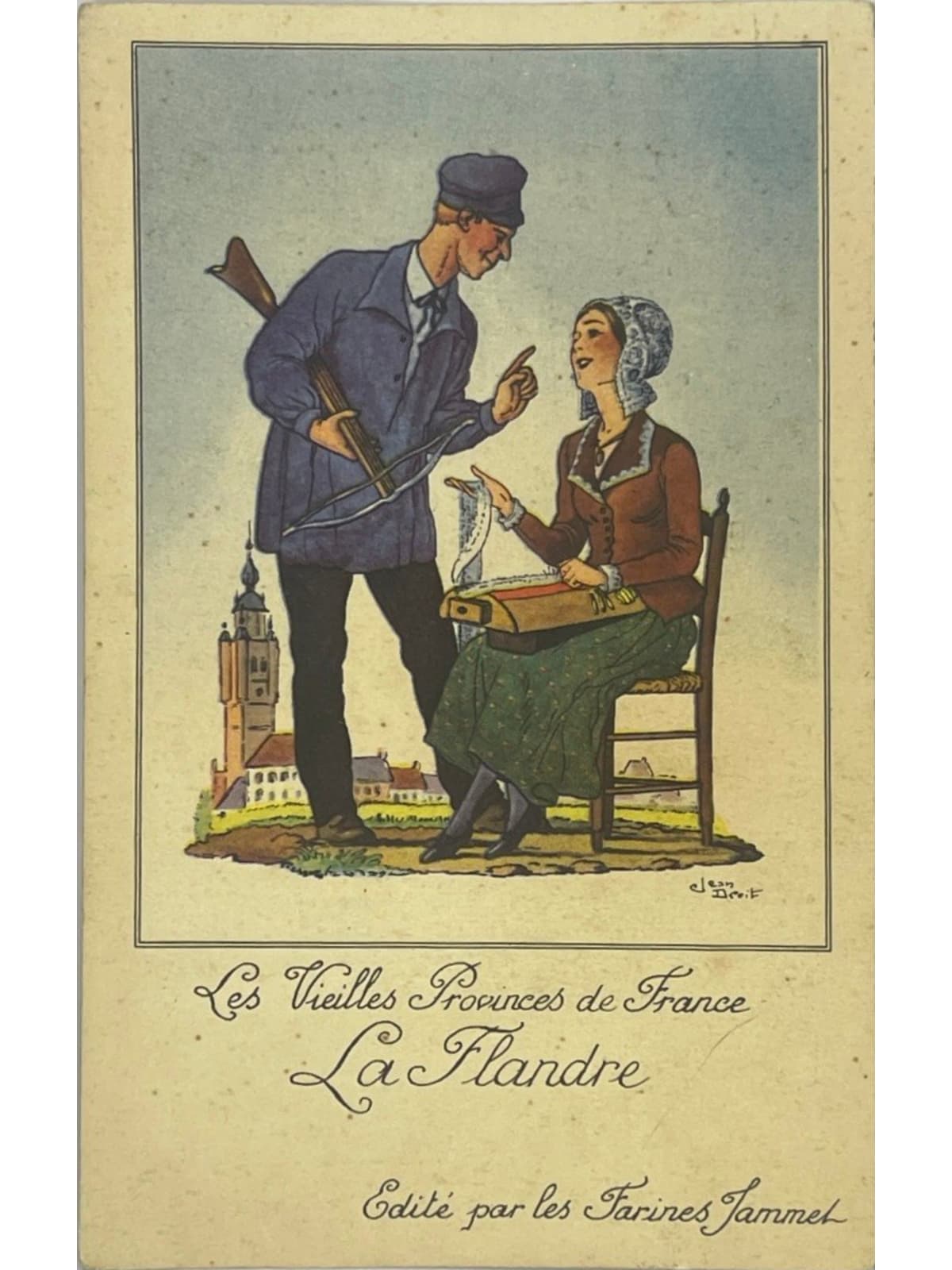 Recto de la carte postale