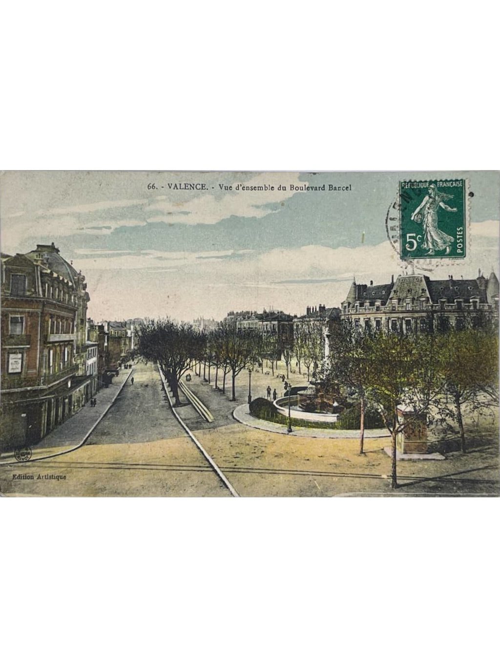 Recto de la carte postale