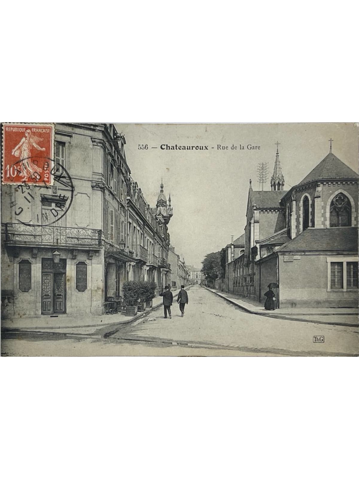 Recto de la carte postale