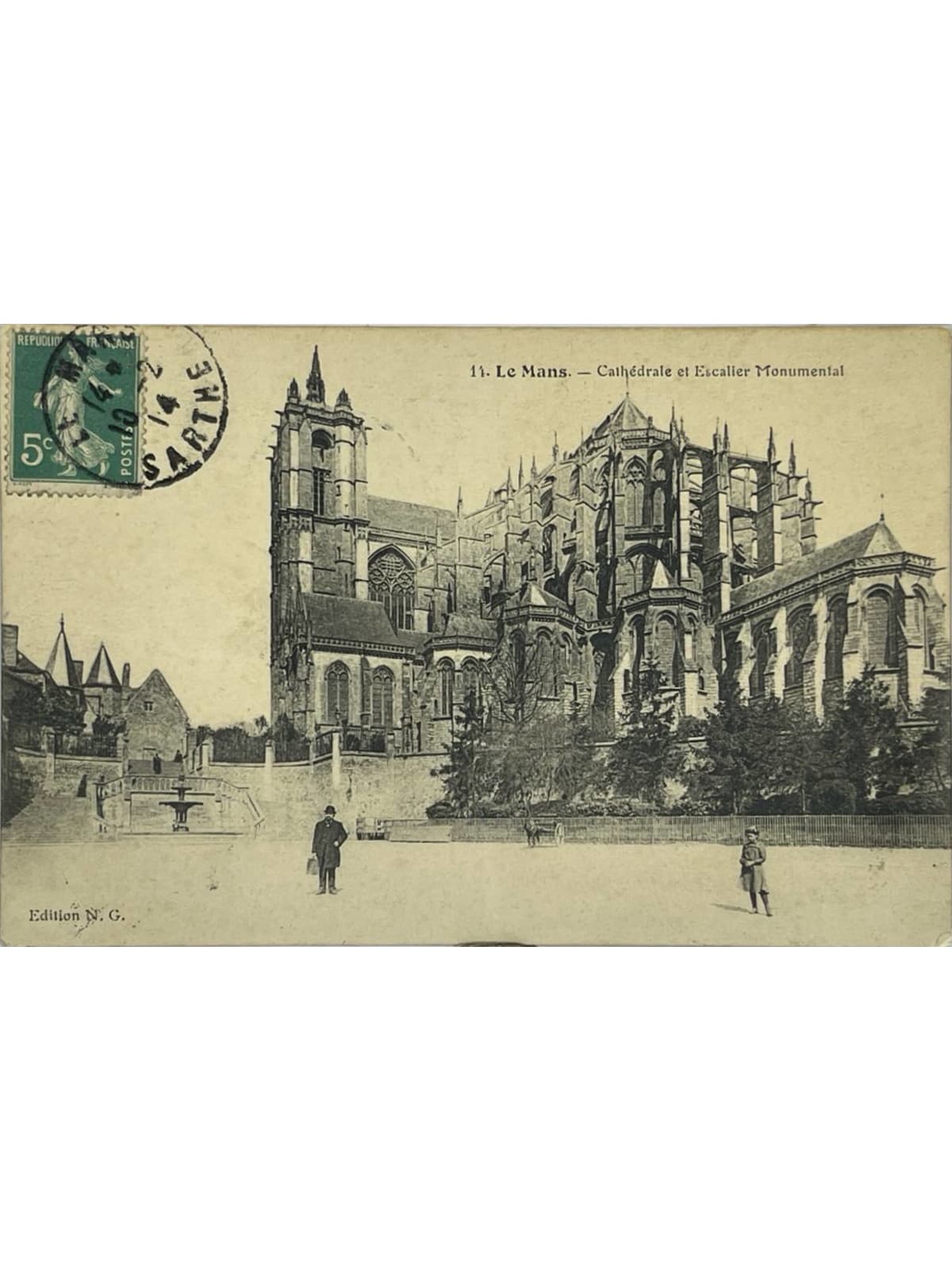 Recto de la carte postale