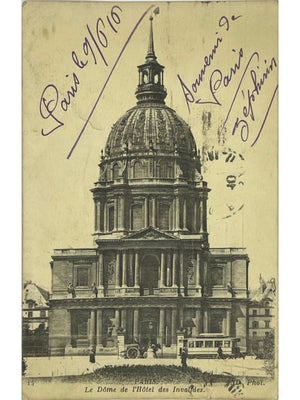 Paris – Dôme de l'Hôtel des Invalides – N.D. Phot. – CPA 1910