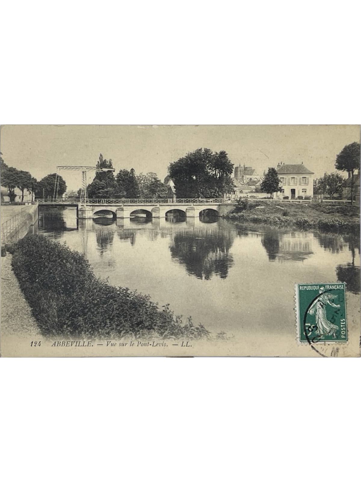 Recto de la carte postale