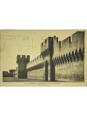 Avignon – Les remparts du boulevard Saint-Michel – CPA n°16, 1933