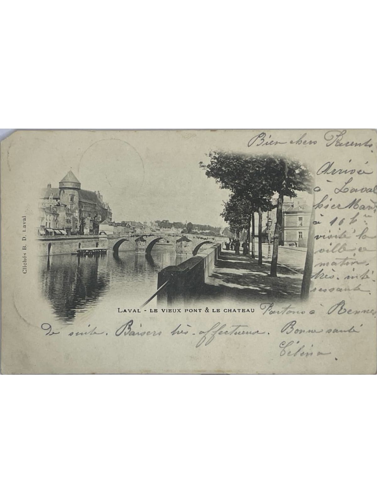 Recto de la carte postale