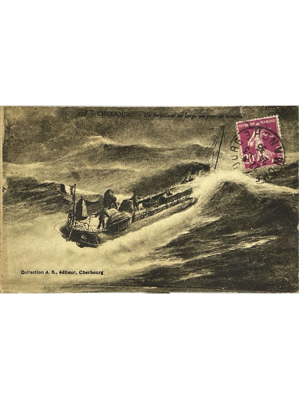 Recto de la carte postale
