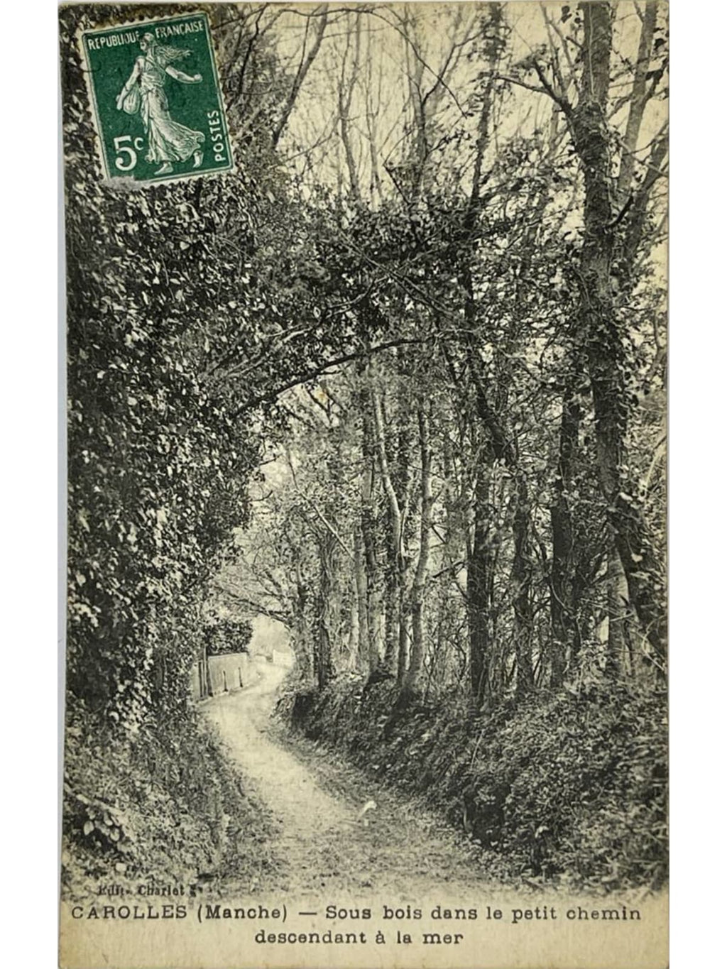 Recto de la carte postale