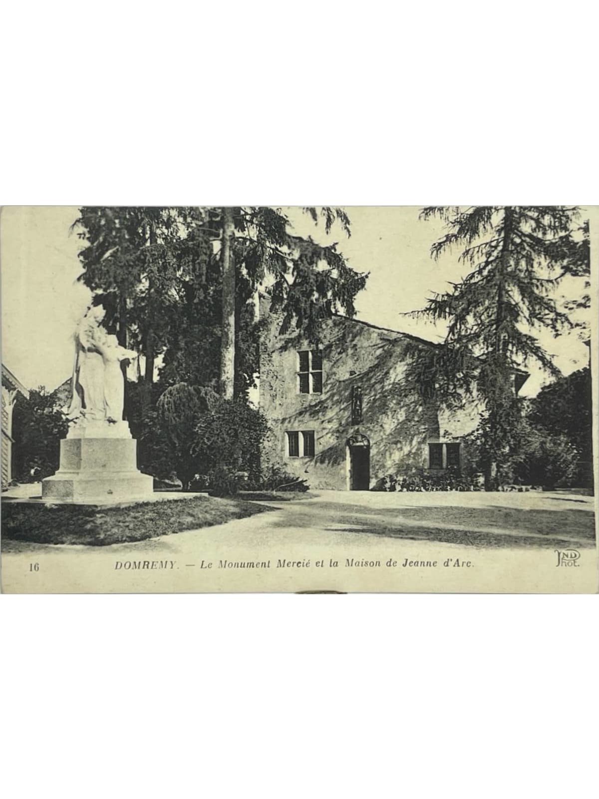 Recto de la carte postale