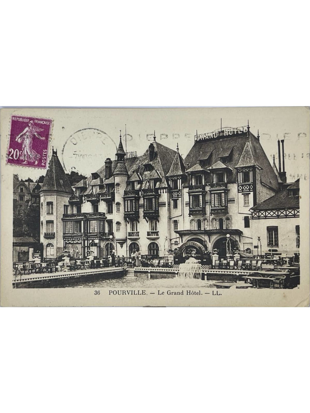 Recto de la carte postale