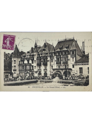 Pourville-sur-Mer – Le Grand Hôtel – CPA ancienne n° 36 LL