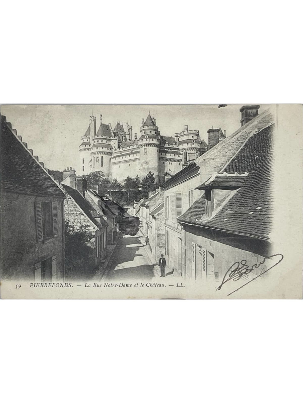 Recto de la carte postale