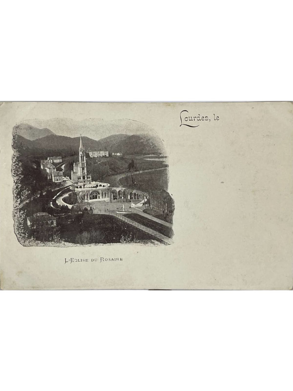 Recto de la carte postale