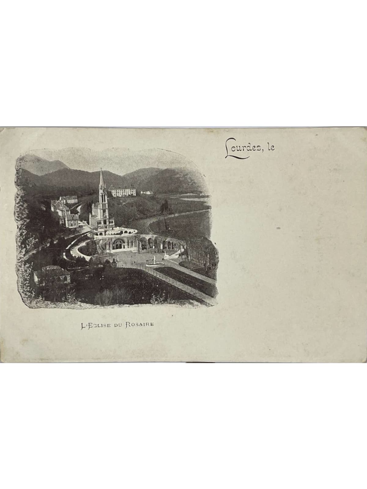 Recto de la carte postale