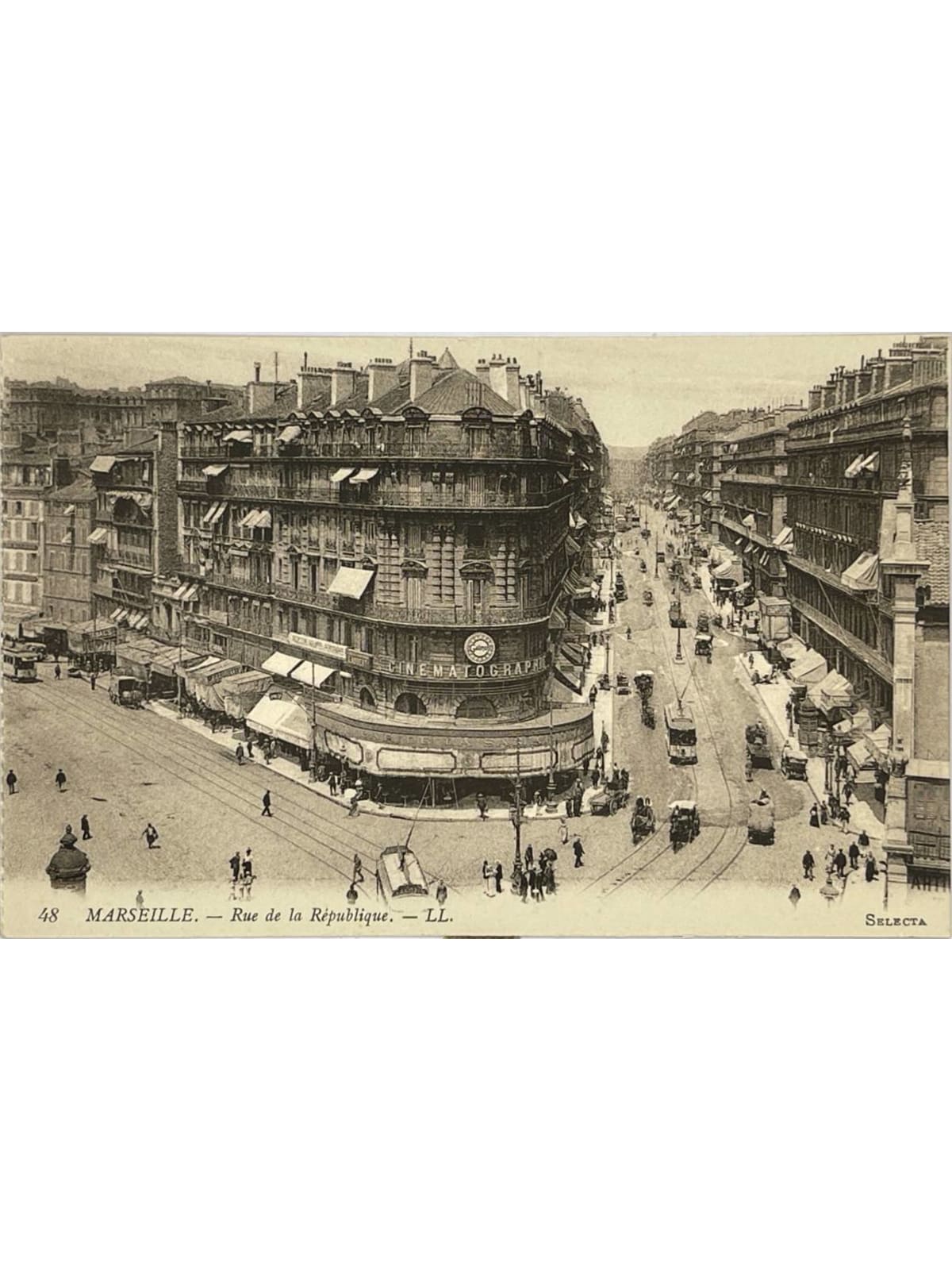 Recto de la carte postale