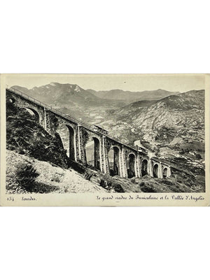 Carte postale – Lourdes – Grand viaduc du funiculaire et vallée d'Argelès – CAP n°134