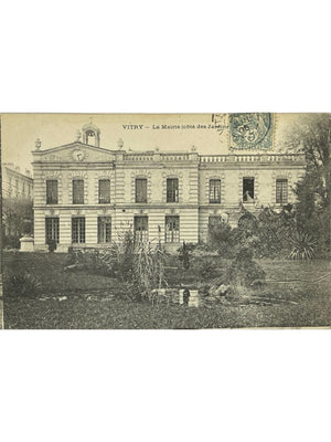 Vitry-sur-Seine – La mairie côté des jardins – CPA ancienne