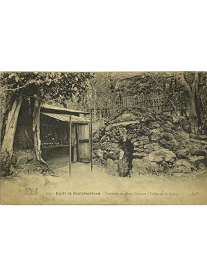 Fontainebleau – Fontaine du Mont Chauvet, vallée de la Solle – CPA n°219