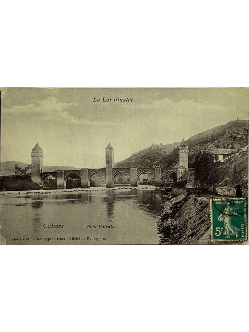 Recto de la carte postale
