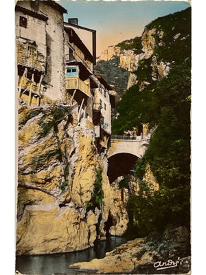 Pont-en-Royans – Le Pont Picard et la Bourne – CPSM n° 3982