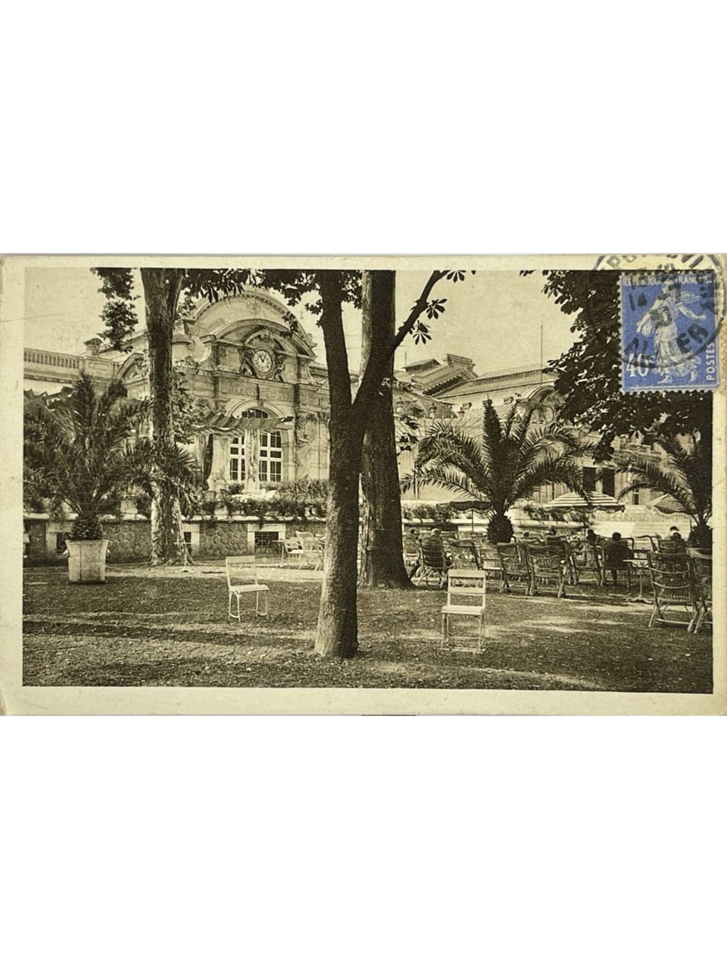 Recto de la carte postale