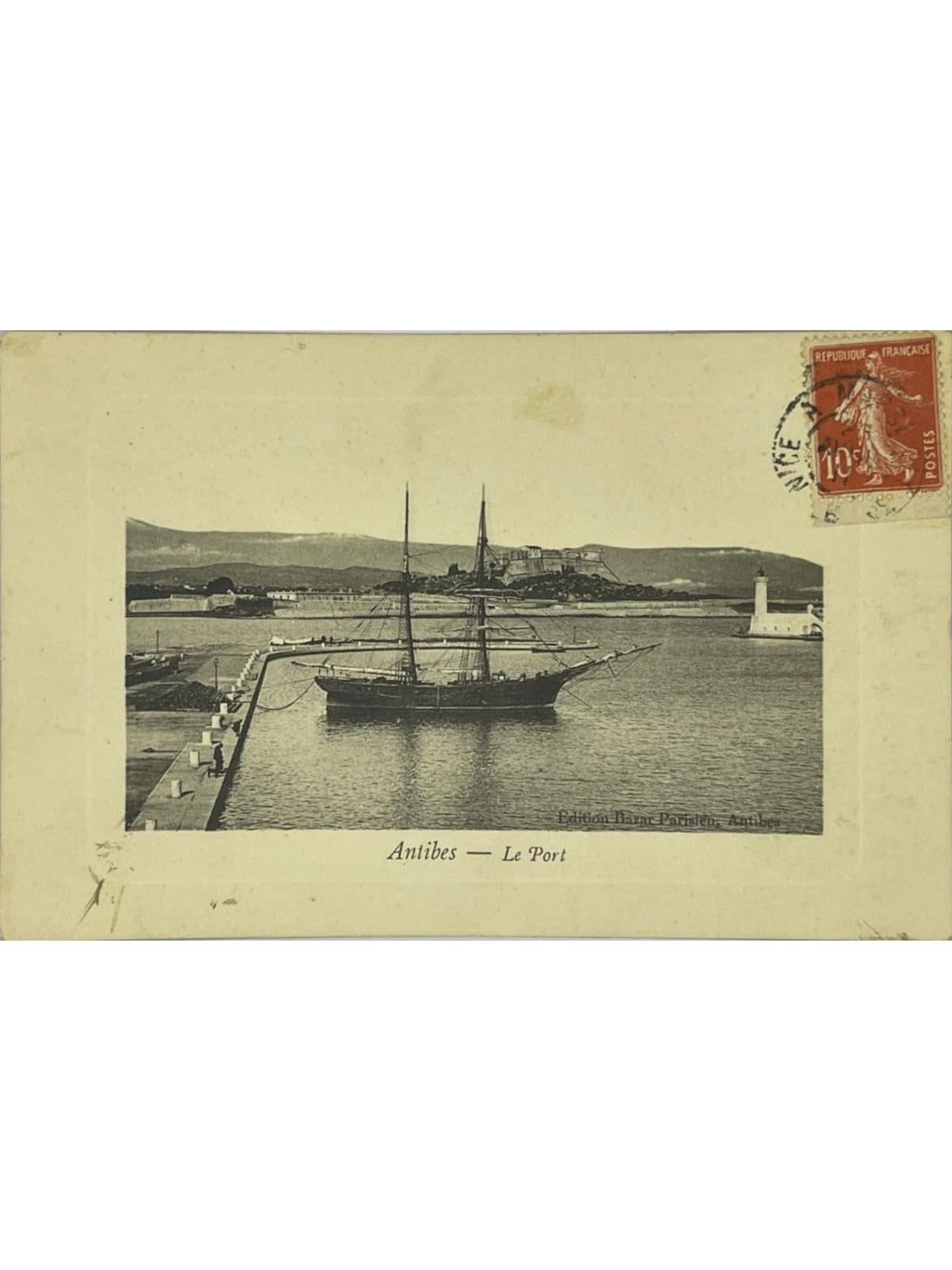 Recto de la carte postale