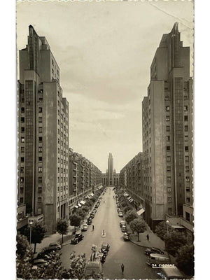 Villeurbanne – Avenue Henri-Barbusse et Gratte-Ciel – CPSM 1959