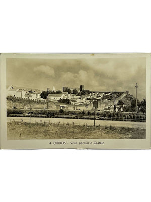 Óbidos Portugal – Vue partielle, château et remparts – Carte postale n° 4