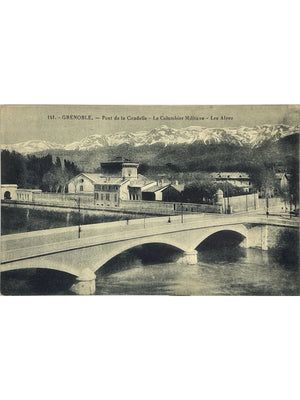 Grenoble – Pont de la Citadelle, Colombier militaire et Alpes – CPA n° 141