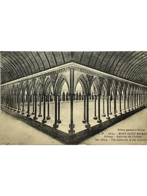 Le Mont-Saint-Michel – Abbaye, galeries du cloître – CPA n° 39 bis