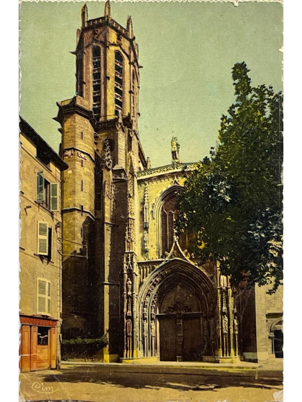 Recto de la carte postale