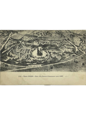 Paris – Parc des Buttes-Chaumont vers 1867 – Vieux Paris – CPA n° 737