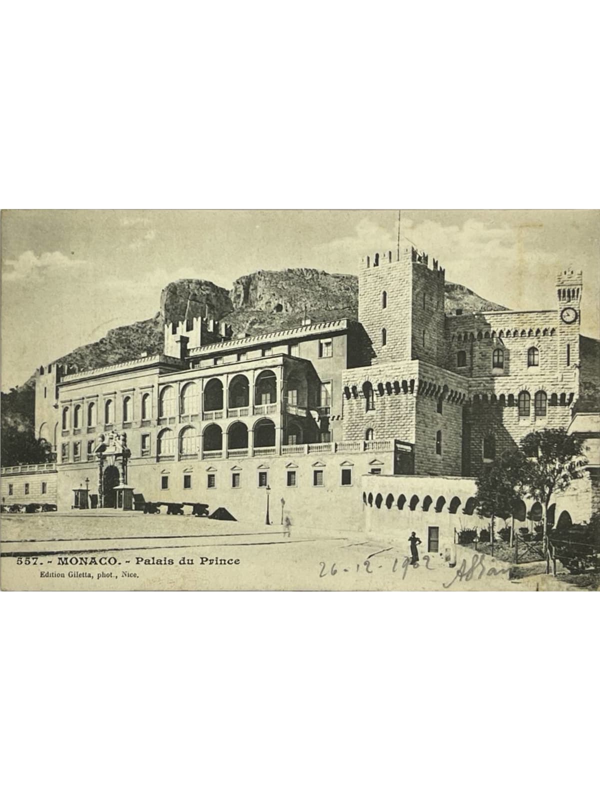 Recto de la carte postale