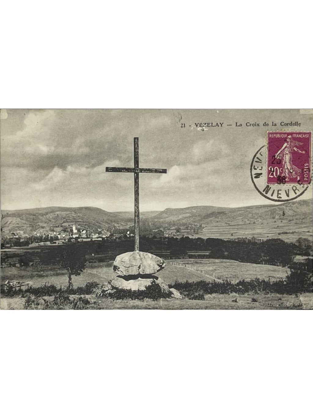 Recto de la carte postale