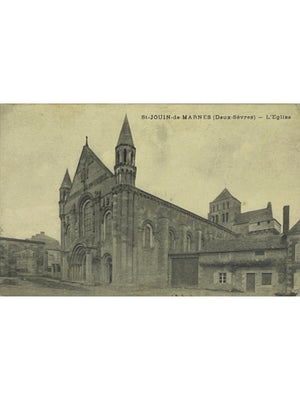 Saint-Jouin-de-Marnes – L'église abbatiale – CPA Deux-Sèvres