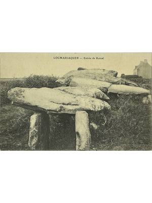 Locmariaquer – Entrée de Rutual, site mégalithique – CPA ancienne