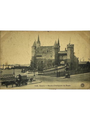 Anvers – Le Steen, musée d'Antiquités et attelages – CPA n° 140