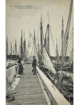 Cayeux-sur-Mer – Le Hourdel, bateaux de pêche – CPA n°13