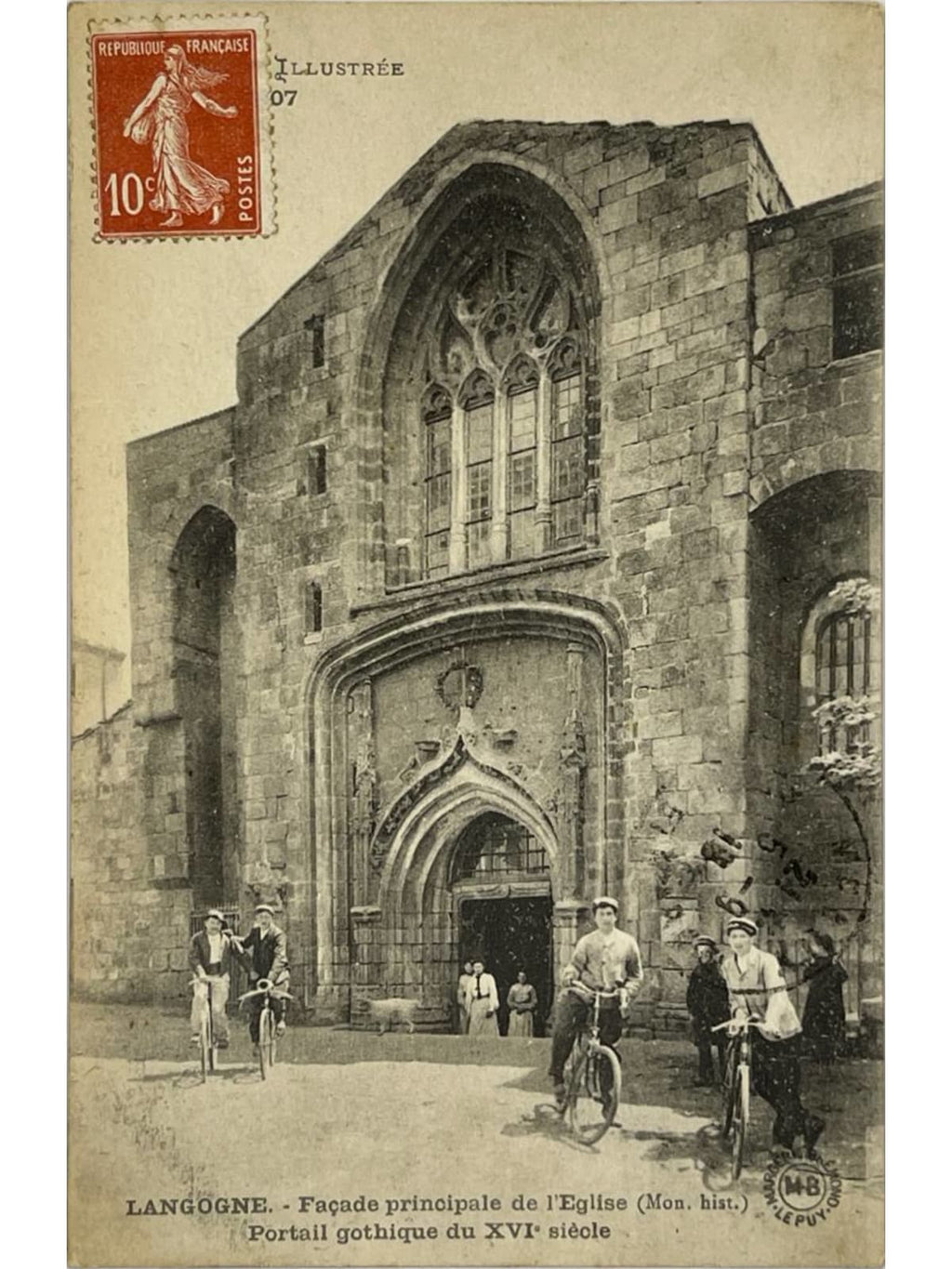 Recto de la carte postale