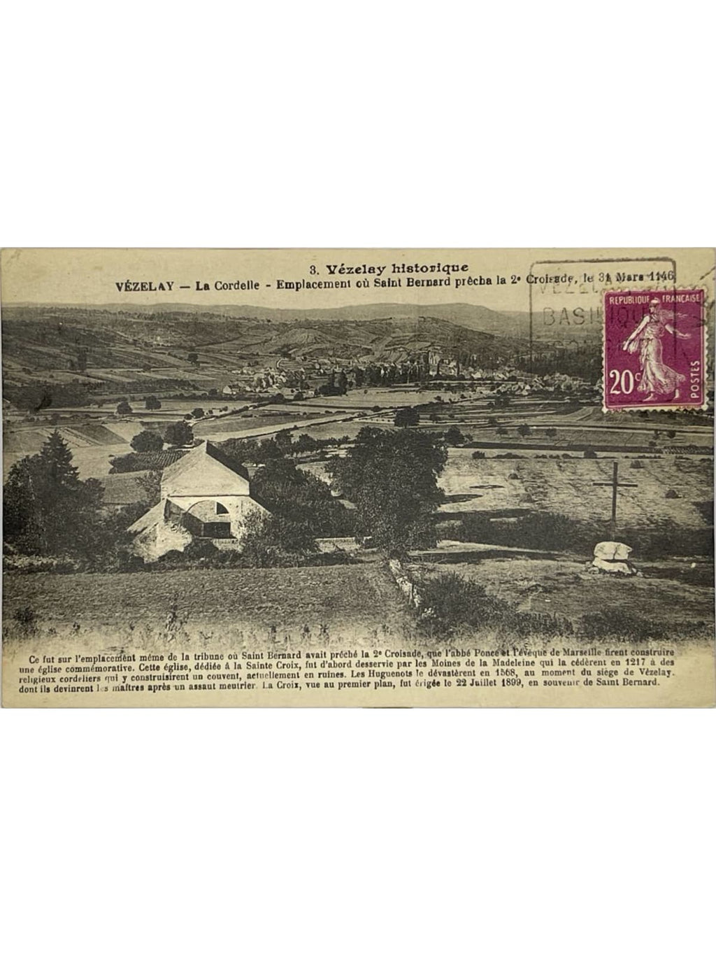 Recto de la carte postale