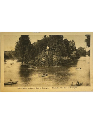 Paris – Lac du bois de Boulogne et barques – Éditions LIP n° 334