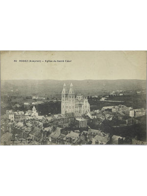 Rodez (Aveyron) – Église du Sacré-Cœur – CPA n° 60, 1916
