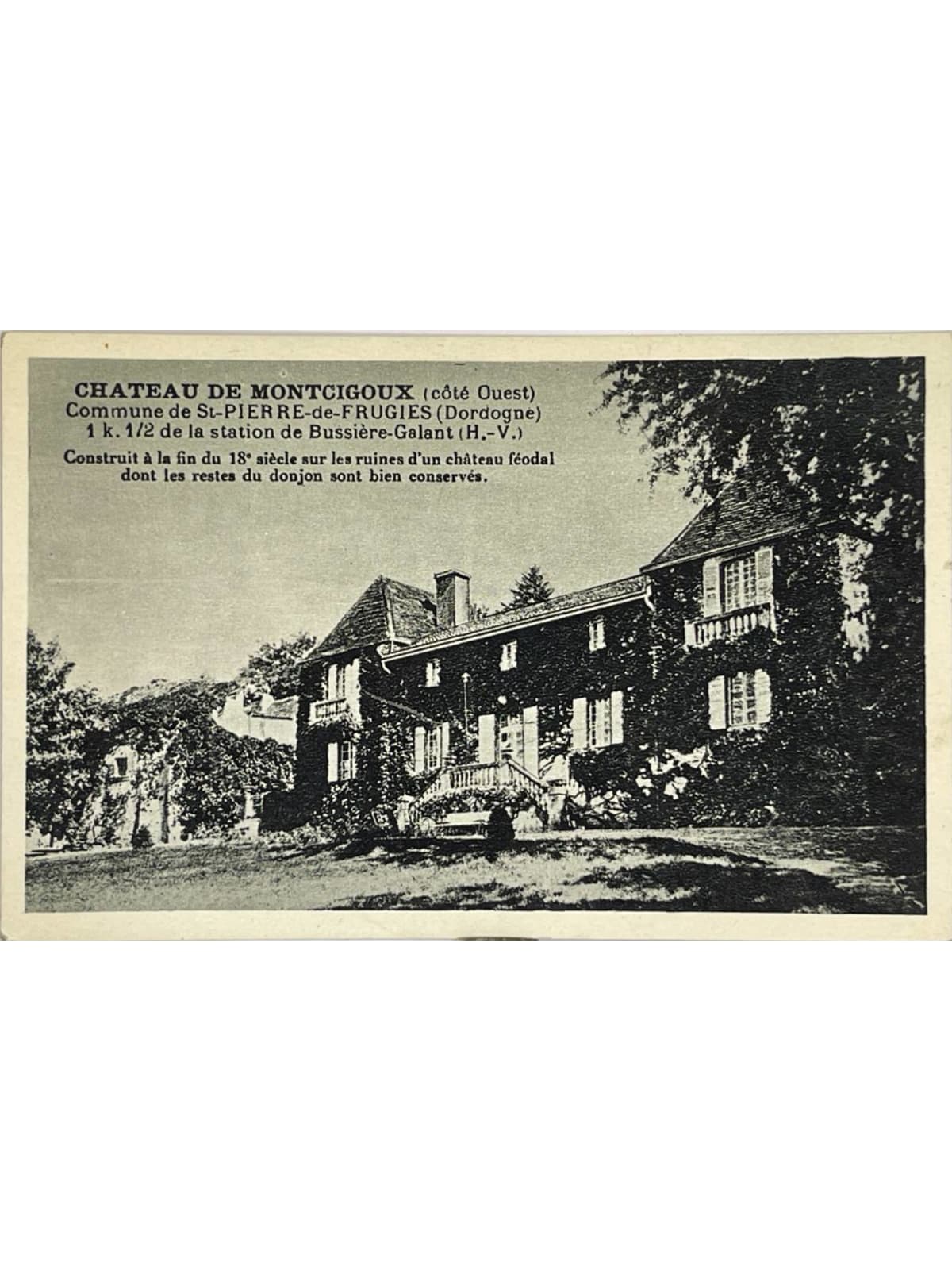 Recto de la carte postale